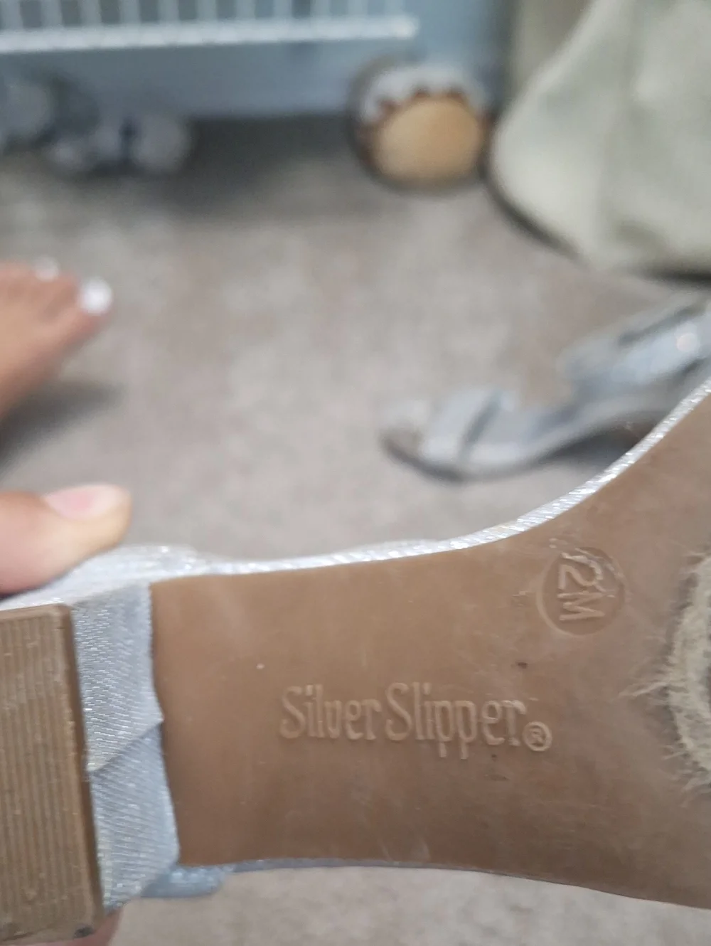 Silver Heels Size 2
